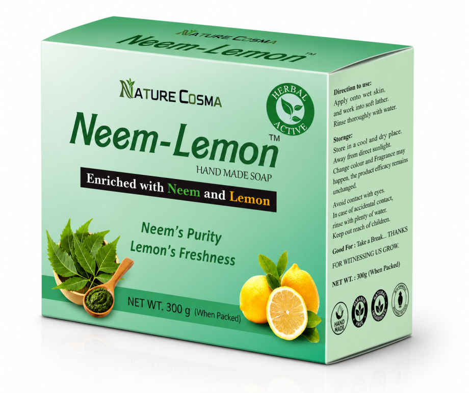 NEEM–LEMON SOAP (Pack of 4)